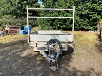 NUGENT 10ft x 5ft 3500KGS TWIN AXLE DROPSIDE TIPPING TRAILER - 14