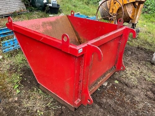 DIRECT MOUNT FORKLIFT TIPPING SKIP TO SUIT JCB TELESCOPIC FORKLIFT