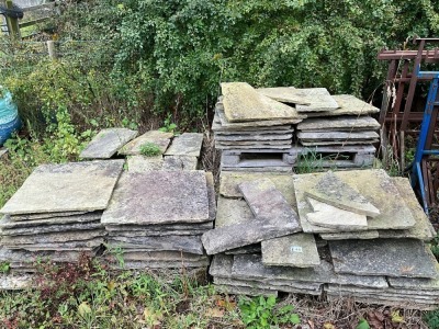 5No. PALLETS OF ASSORTED SANDSTONE PAVING