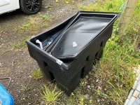 PLASTIC TANK & CONTENTS