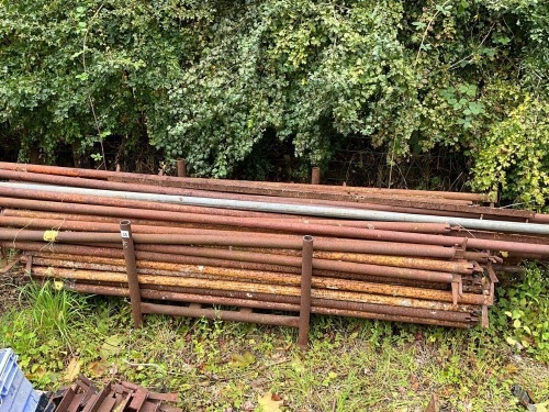 METAL STILLAGE TO INC. APPROX. 60No. 8ft LEDGERS & 8No. 12ft BRACE BARS