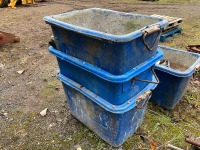 3No. PLASTIC MORTAR TUBS - 4