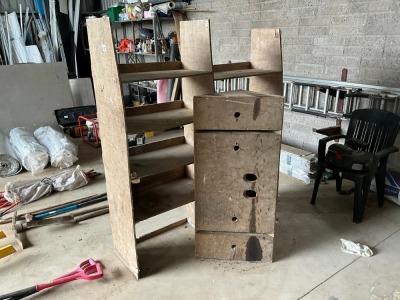 WOODEN SHELVING TO SUIT VAN