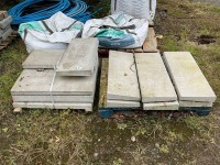 14No. UNUSED ASSORTED MONO PITCH CONCRETE COPINGS 