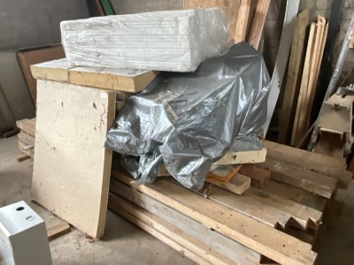 APPROX. 35No. 3600mm x 145mm x 75mm TIMBER & ASSORTED INSULATION SHEETS