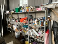 5No. BAYS OF METAL SHELVING & CONTENTS