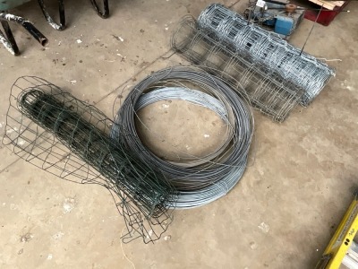 3No. PART ROLLS OF SHEEP WIRE & 3No. PART ROLLS OF BULL WIRE