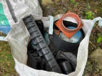 LOT BUNDLE PIPES, DUCTING, ROPE, DRAINAGE FITTINGS & PLASTIC COVERS - 2