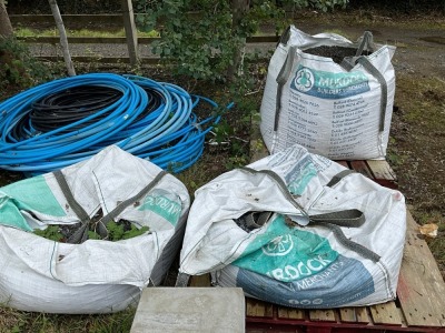 3No. ASSORTED SACKS OF STONE