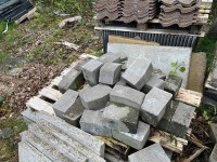 APPROX. 10No. PALLETS OF ASSORTED PAVING, KERBS, ROOF TILES ETC - 13