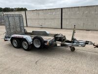 BRIAN JAMES APPROX. 8ft x 4ft 2700KGS TWIN AXLE PLANT TRAILER