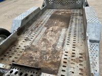 BRIAN JAMES APPROX. 8ft x 4ft 2700KGS TWIN AXLE PLANT TRAILER - 7