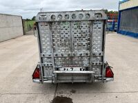 BRIAN JAMES APPROX. 8ft x 4ft 2700KGS TWIN AXLE PLANT TRAILER - 9