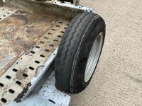BRIAN JAMES APPROX. 8ft x 4ft 2700KGS TWIN AXLE PLANT TRAILER - 12
