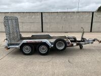BRIAN JAMES APPROX. 8ft x 4ft 2700KGS TWIN AXLE PLANT TRAILER - 16