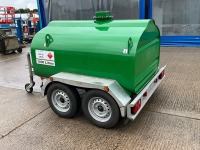 CASHEL ENGINEERING 1000 LITRE TWIN AXLE FAST TOW FUEL BOWSER - 5