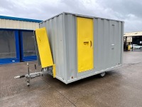 GROUNDHOG APPROX. 12FT X 7FT6" SINGLE AXLE TOWABLE WELFARE UNIT - 3