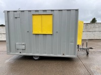 GROUNDHOG APPROX. 12FT X 7FT6" SINGLE AXLE TOWABLE WELFARE UNIT - 25