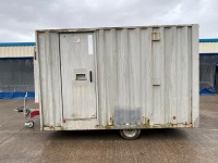 BOSS APPROX. 12FT X 7FT6" SINGLE AXLE TOWABLE WELFARE UNIT - 13