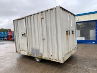 BOSS APPROX. 12FT X 7FT6" SINGLE AXLE TOWABLE WELFARE UNIT - 21