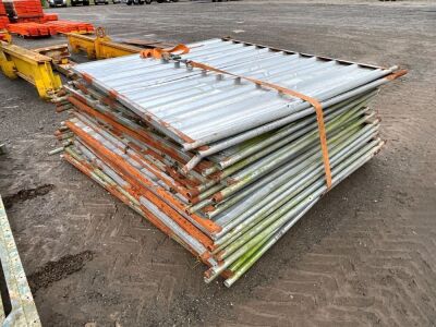 APPROX. 18No. 2100mm x 2200mm SOLID TEMPORARY FENCING PANELS
