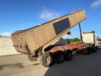 MONTRACON 39 TON TRI AXLE INSULATED ALUMINIUM TIPPING TRAILER - 20