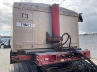 DENNISON 38 TON TRI AXLE INSULATED SLIDING BOGIE TIPPING TRAILER - 2