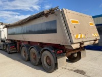 DENNISON 38 TON TRI AXLE INSULATED SLIDING BOGIE TIPPING TRAILER - 14