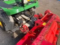JOHN DEERE 1580 4WD TERRAIN CUT DIESEL RIDE ON FLAIL LAWNMOWER - 11