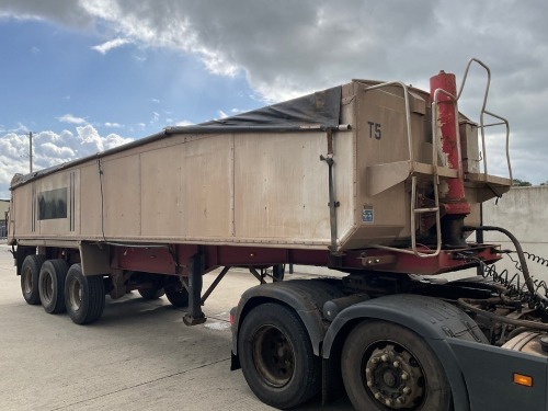 MONTRACON 37.5 TON TRI AXLE INSULATED TIPPING TRAILER