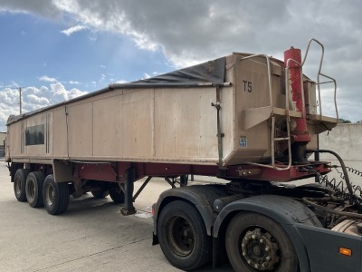 MONTRACON 37.5 TON TRI AXLE INSULATED TIPPING TRAILER