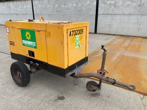 ARC-GEN WELDMAKER 400CC-CV DIESEL SINGLE AXLE FAST TOW WELDER/GENERATOR