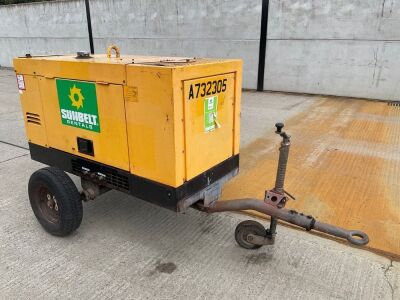 ARC-GEN WELDMAKER 400CC-CV DIESEL SINGLE AXLE FAST TOW WELDER/GENERATOR