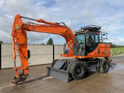 DOOSAN DX140W-3 14 TON RUBBER WHEELED EXCAVATOR 