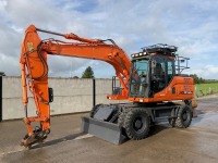 DOOSAN DX140W-3 14 TON RUBBER WHEELED EXCAVATOR 