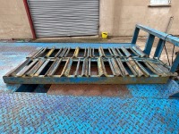APPROX. 15ft x 7ft SINGLE AXLE BEAVERTAIL TRAILER Ramps, crashbars, lights - 3