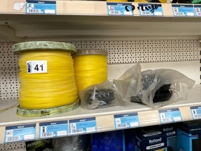 2No. ROLLS OF STRIMMER LINE & 2No. STRIMMER HEADS