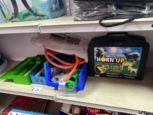 ASSORTED DE-HORNING EQUIPMENT