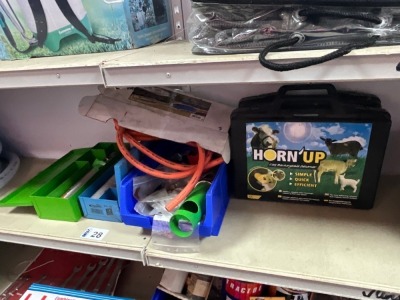 ASSORTED DE-HORNING EQUIPMENT