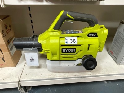 RYOBI 18v CORDLESS FOGGER