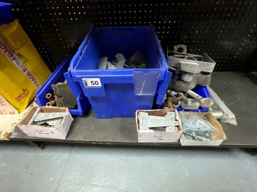 LARGE SELECTION OF UNUSED GATE HANGERS, HINGES & LATCHES
