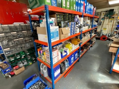 3No. BAYS OF 4 TIER SHELF UNITS