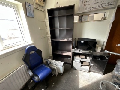LARGE SELECTION OF ASSORTED OFFICE FURNITURE