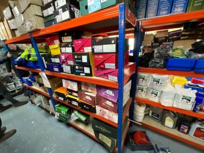 2No. BAYS OF 4 TIER SHELF UNITS