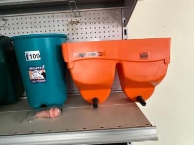 2No. UNUSED CALF FEEDERS