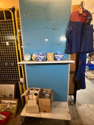 RACK & CONTENTS TO INC. ASSORTED TAIL TAPE