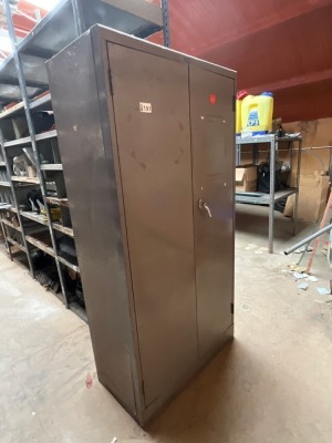 2 DOOR METAL STORAGE CABINET