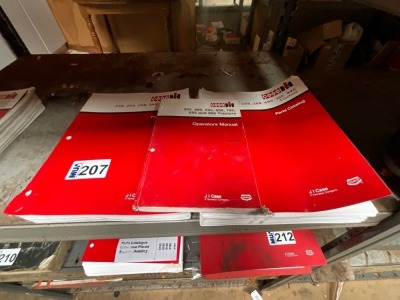 2No. CASE 95 SERIES PARTS CATALOGUE & OPERATOR MANUAL