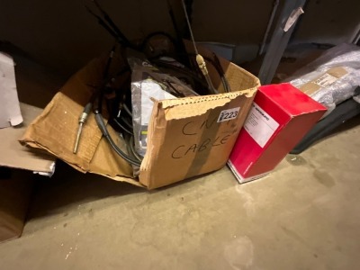 BOX LOT TO INC. CASE CLUTCH & BRAKE CABLES