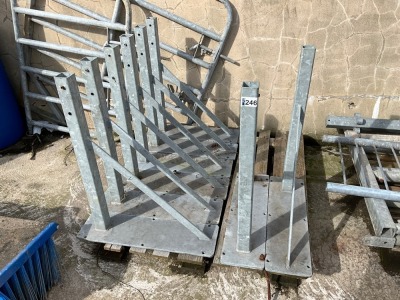 8No. GALVANISED BRACKETS